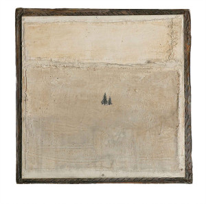 dimenticanze, convivenze n. 2, 44x44, tecnica mista su tela, 2007