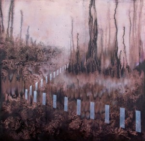 Il giardino di Pavel 100x100 cm,olio su tela, 2015