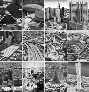 Daniela Comani - Planet Earth, 21st Century, 2019. Vista parziale della serie. Fotografie in bianco e nero su cartolina.14,7x10,4 cm cad.Courtesy l’artista e Galleria Milano