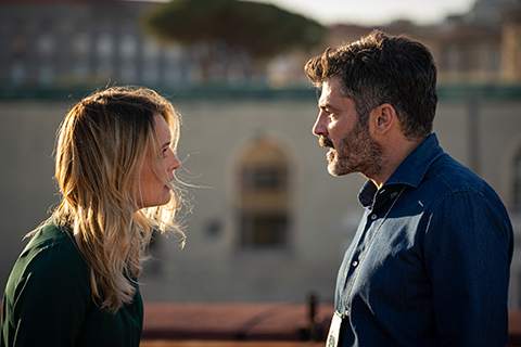 Carolina Crescentini e Carmine Recano.