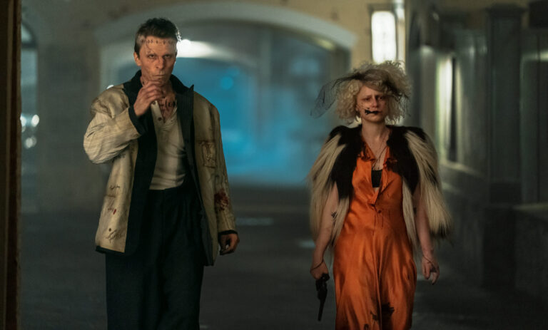  Film Name: THE BRIDE!

 Copyright: © 2026 Warner Bros. Ent. All Rights Reserved

 Photo Credit: Photo by Niko Tavernise

 Caption: (L to r) Chrisitan Bale as Frank and Jessie Buckley as The Bride in Warner Bros. Pictures THE BRIDE! A Warner Bros. Pictures release.